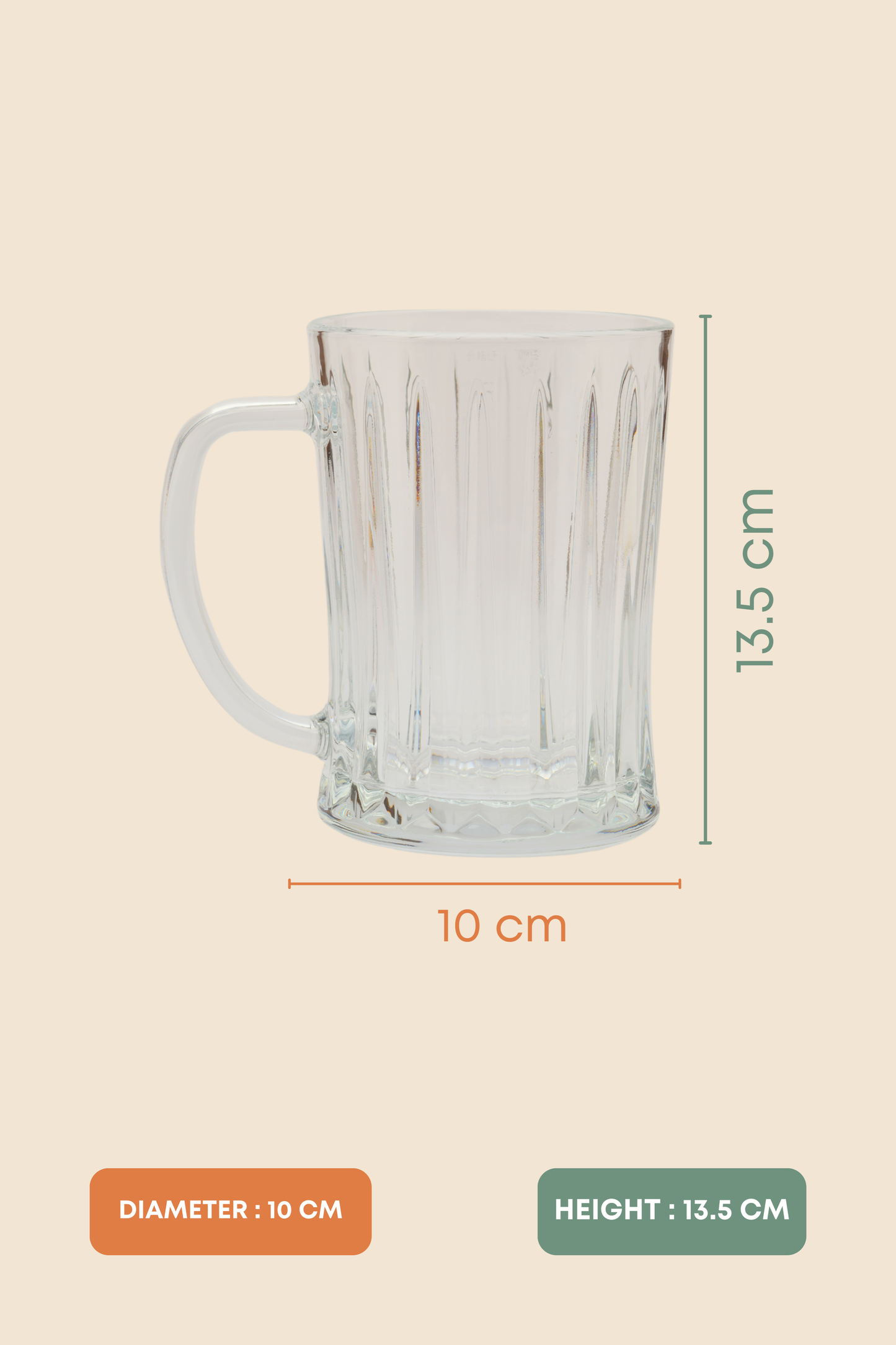BrewLine Tankard Beer Mug Set of 2 (670ml)