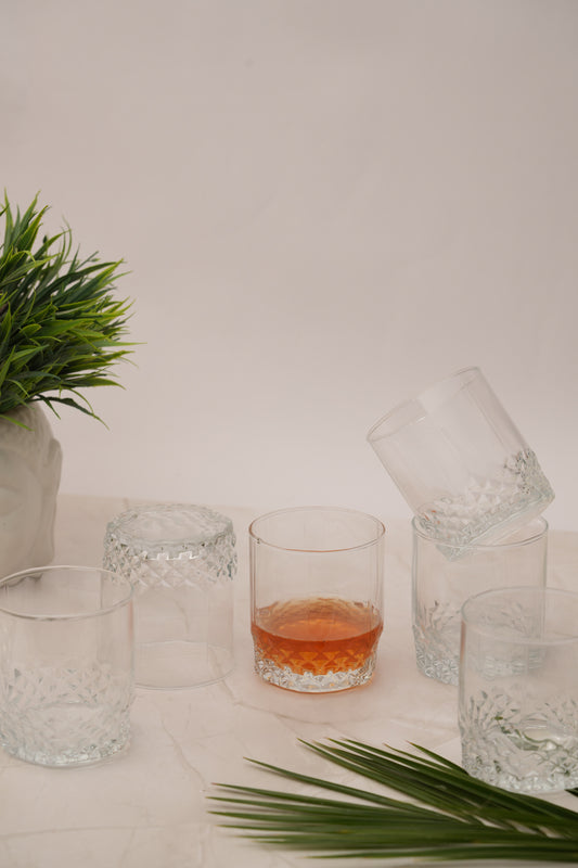 Diamond Rift Whiskey Glass Set of 6 (330ml)