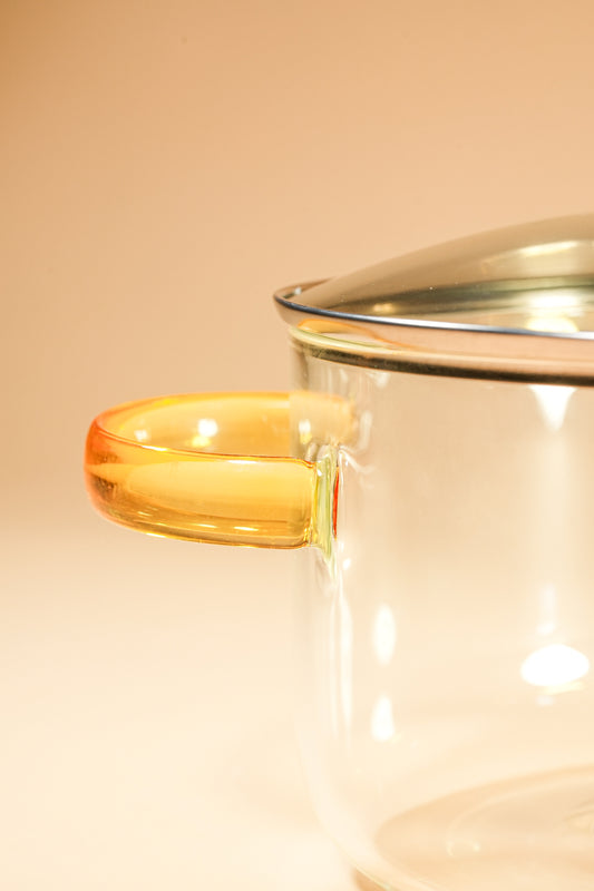 Clarity Borosilicate Glass Kadhai / Pot 3.2 Litre