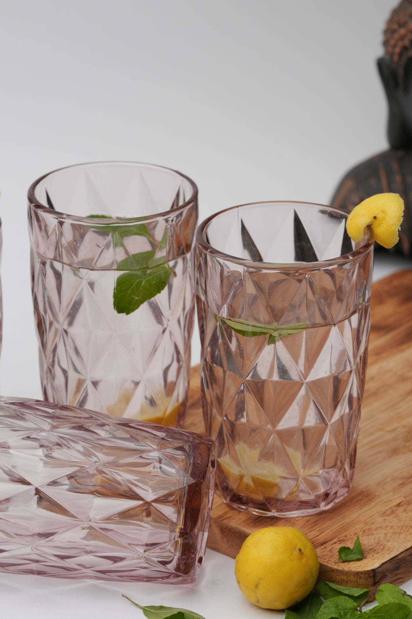 Hibiscus Purple Glass Set of 6 (400ml)
