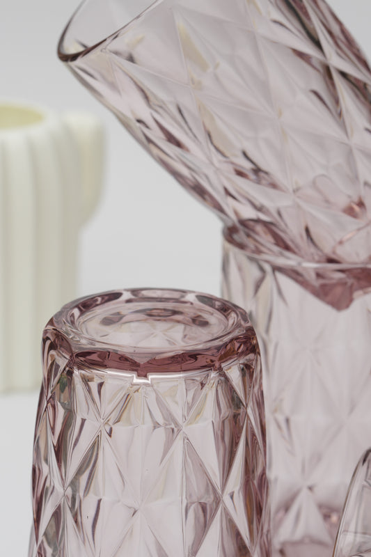 Hibiscus Purple Glass Set of 6 (400ml)