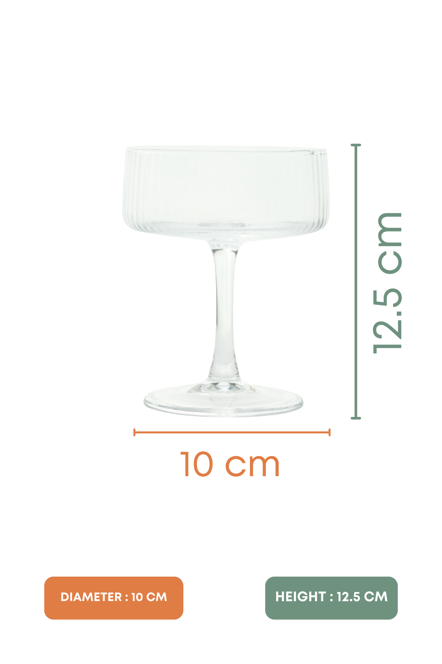 Riviera Coupe Cocktail Glass Set of 4 (260ml)
