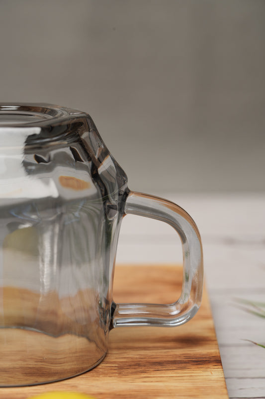 Midnight Hex Glass Mug Set of 6 (280ml)