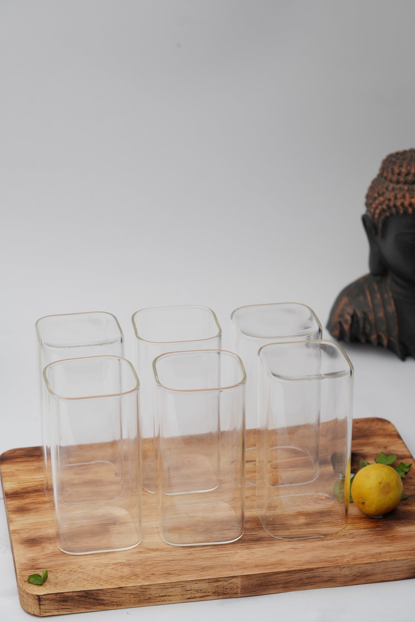 Qubo Borosilicate Glass Set of 6 (320ml)