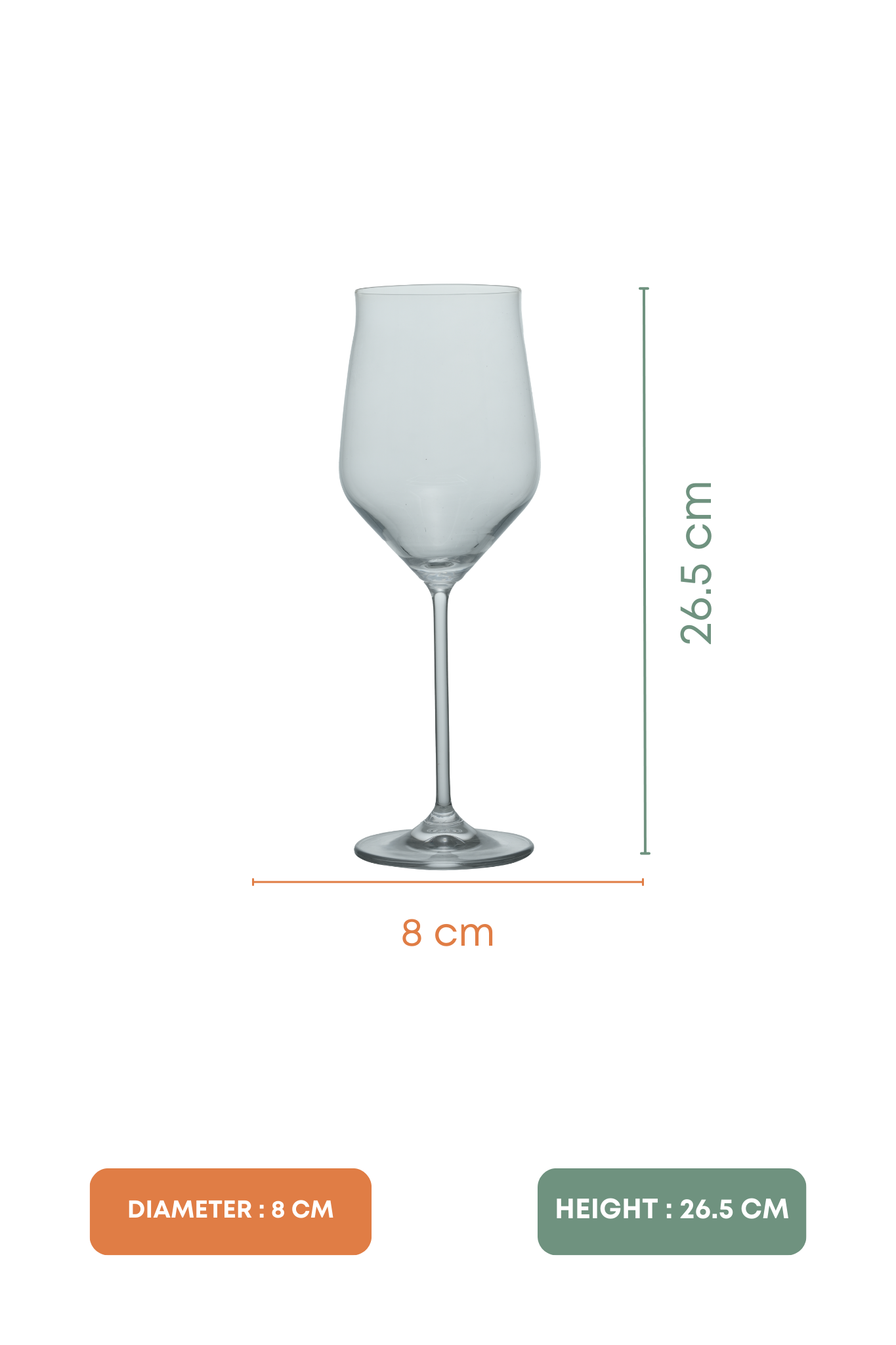 Vino Bella Wine Glass Set of 6 (650ml)