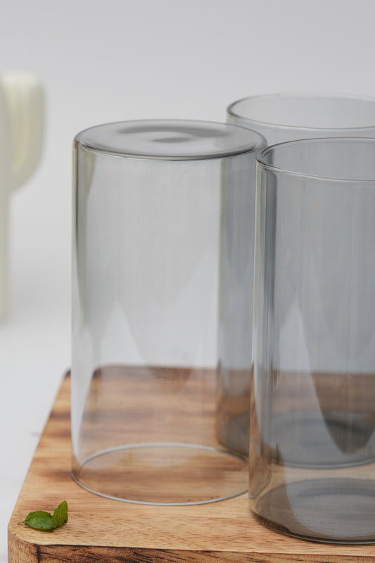 Smoke Clarity Borosilicate Glass Set of 6 (320ml)