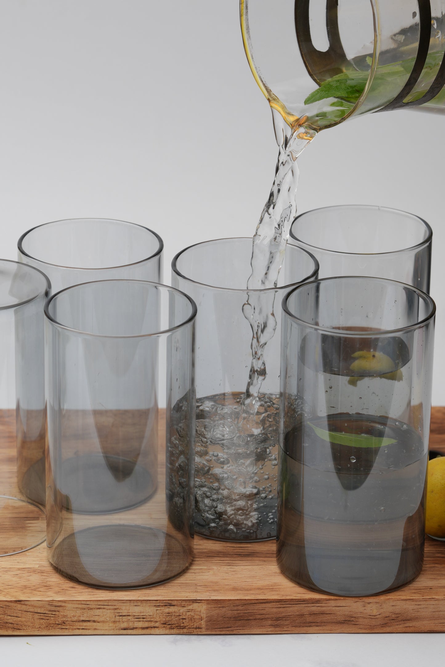 Smoke Clarity Borosilicate Glass Set of 6 (320ml)