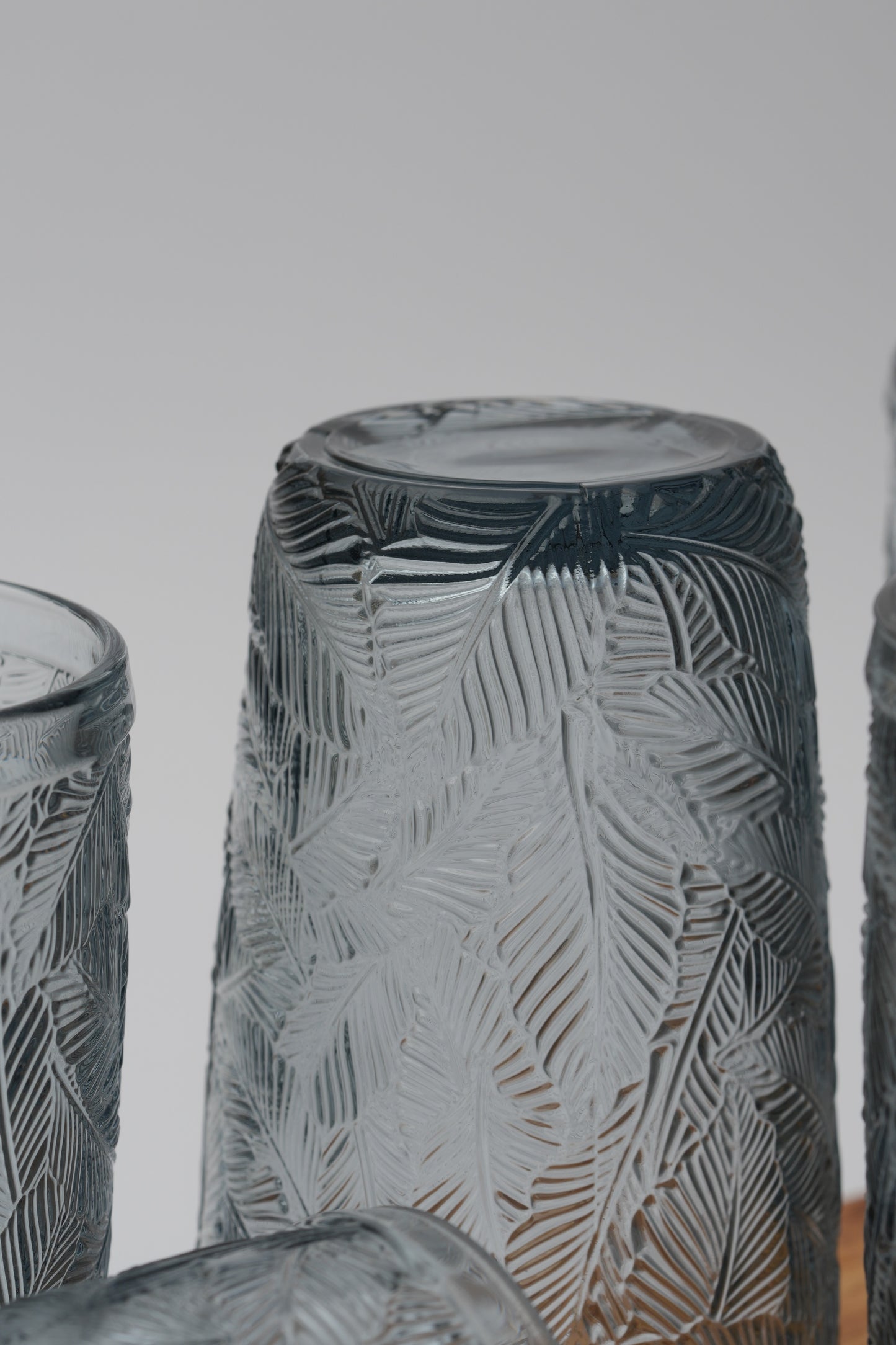 Tropical Blue Palm Glass Set of 6 (380ml)