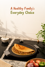 Cast Iron Dosa Tawa 30.5cm / 12 inch - Pre-seasoned, 100% Pure, Toxin-free, Gas & Induction