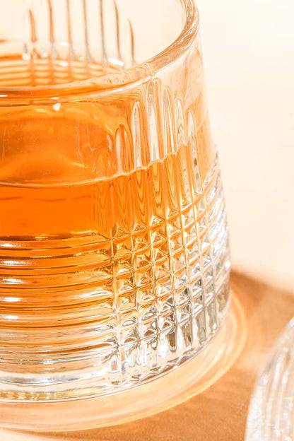 Gridline Rotating Whiskey Glass Set of 6 (170ml)
