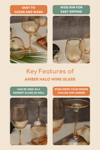 Amber Halo Wine Glass Set of 6 (465ml)