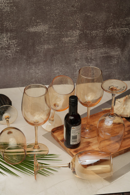 Amber Halo Wine Glass Set of 6 (465ml)