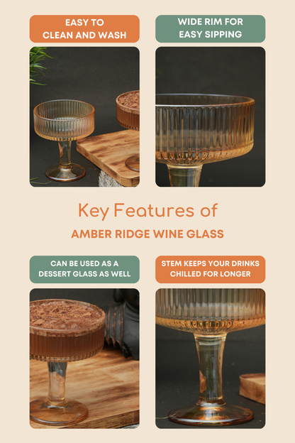 Amber Ridge Wine Glass Set of 2 (170ml)