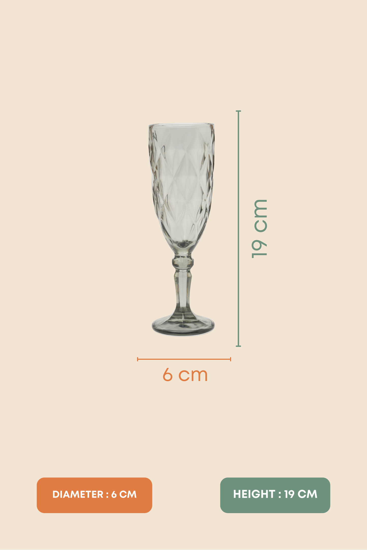 Blacker Goblet Wine Glass Set of 6 (165ml)