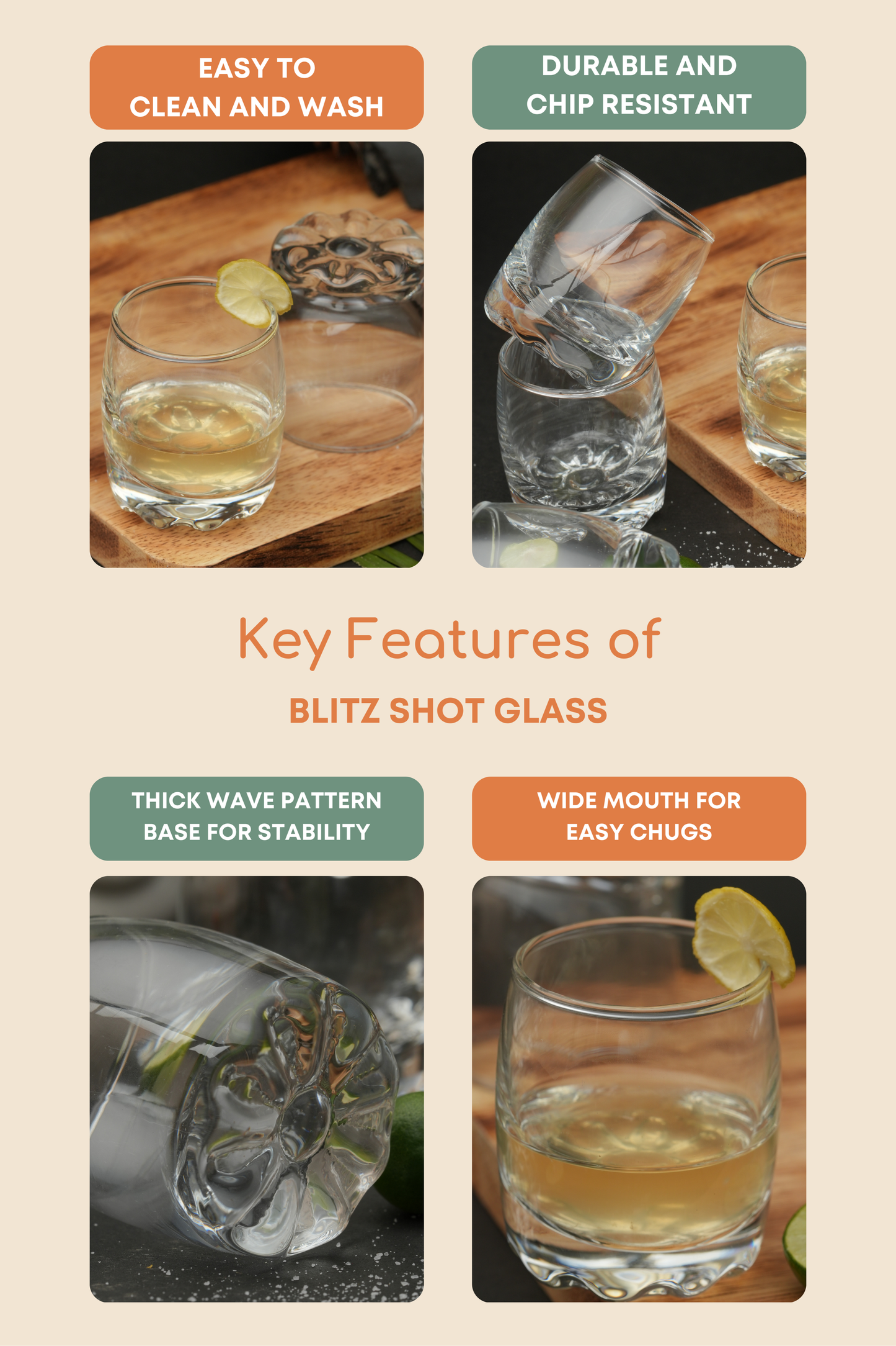 Blitz Shot Glass Set of 6 (80ml)