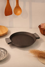Cast Iron Double Handle Fry Pan/Skillet 25.5cm / 10 inch, Pre-seasoned, Naturally Nonstick, 100% Pure, Toxin-free, Gas & Induction