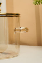 Max Flute Borosilicate Glass Kadhai / Pot 2.5 Litre