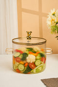 Max Flute Borosilicate Glass Kadhai / Pot 2.5 Litre
