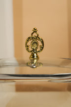 Amber Crown Borosilicate Glass Kadhai / Pot 2 Litre