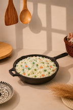 Cast Iron Fry Pan/Skillet 25.5cm / 10 inch (1.8L), Pre-seasoned, Naturally Nonstick, 100% Pure, Toxin-free, Gas & Induction