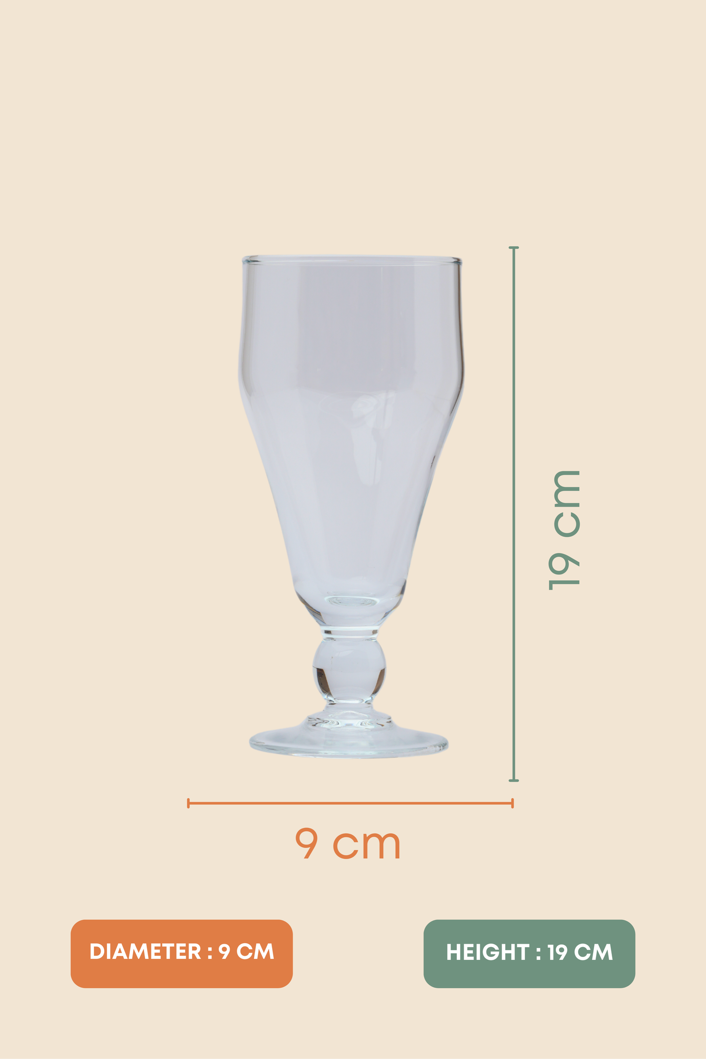 Classic Stemmed Beer Glass Set of 6 (450ml)
