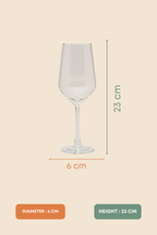 Cortese Crystal Wine Glass Set of 6 (400ml)