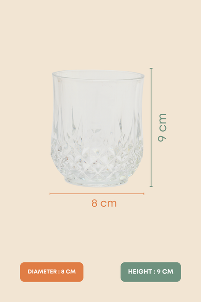 Crystal Ember Whiskey Glass Set of 6 (320ml)