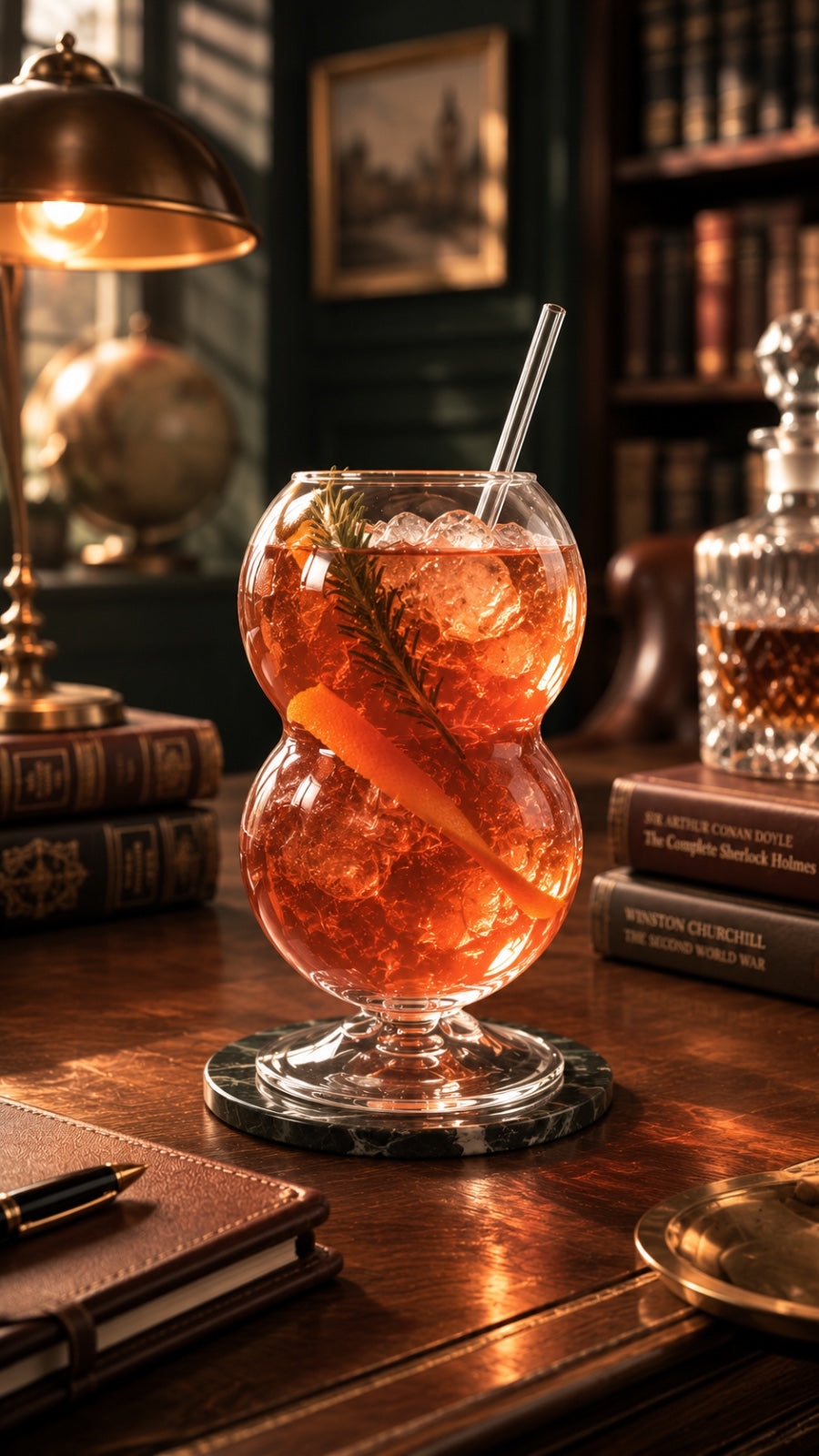 Double Bubble Cocktail Glass Set of 2 (300ml)