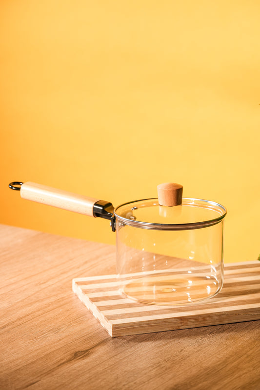 Woody Borosilicate Glass Pan 1.6 Litre
