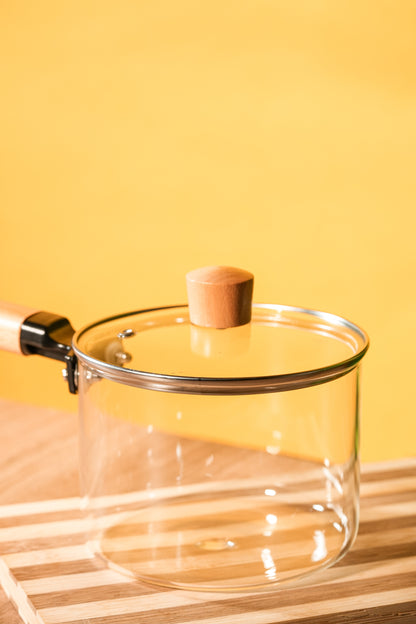 Woody Borosilicate Glass Pan 1.6 Litre