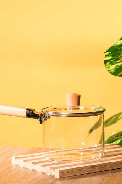 Woody Borosilicate Glass Pan 1.6 Litre