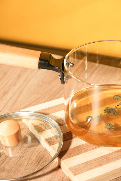 Woody Borosilicate Glass Pan 1.6 Litre