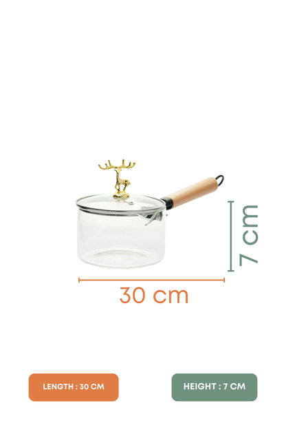 Rewood Borosilicate Glass Pan 1.2 Litre