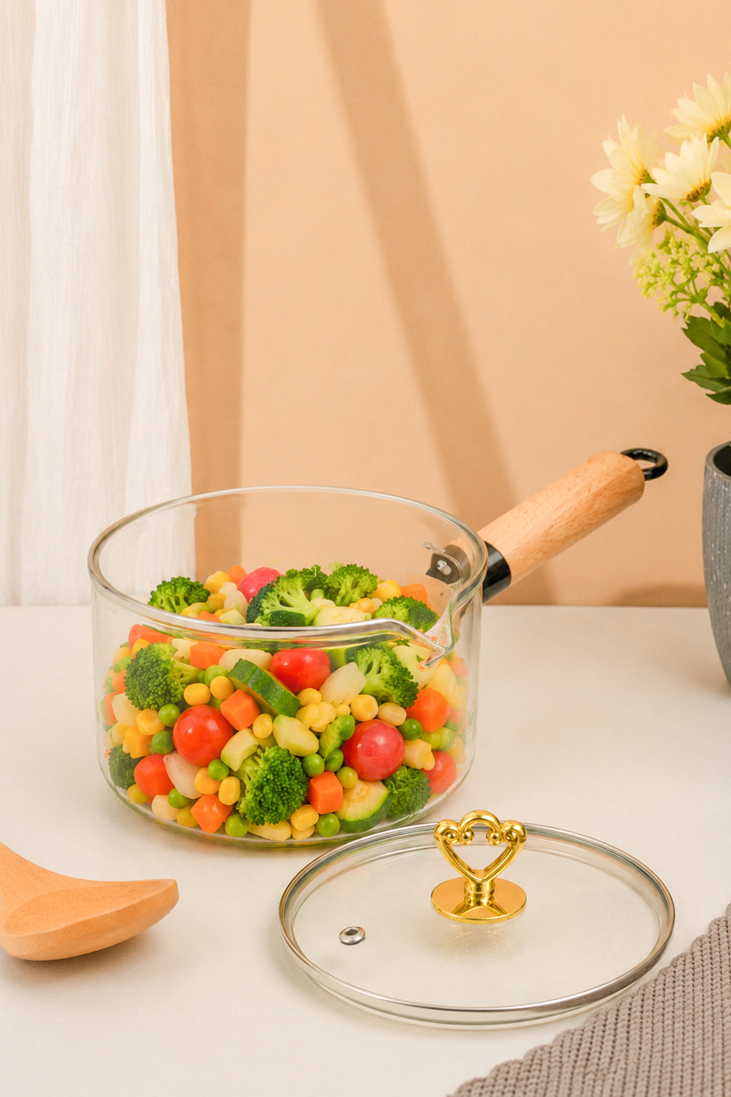 Wippy Borosilicate Glass Pan 1.2 Litre