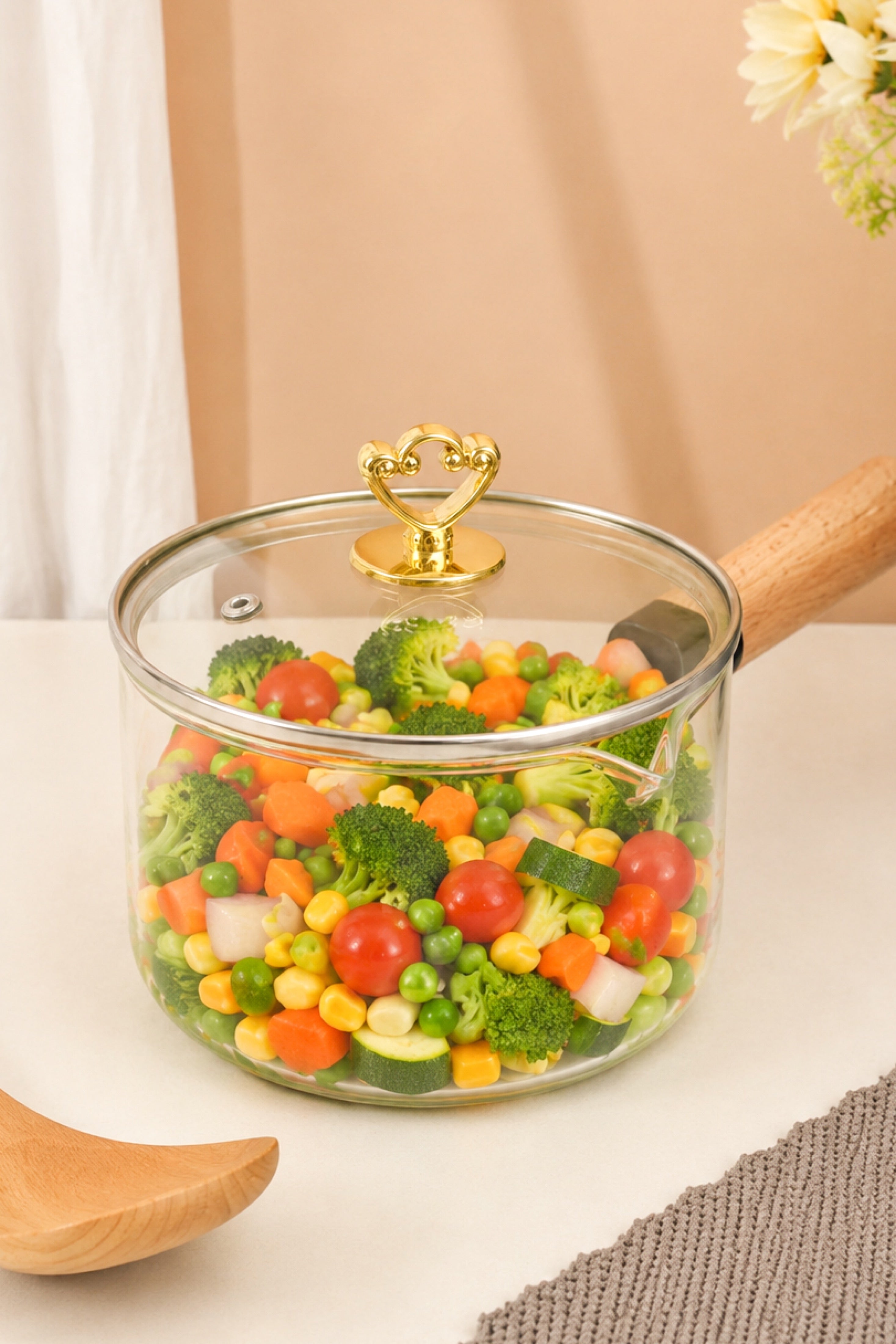 Wippy Borosilicate Glass Pan 1.2 Litre