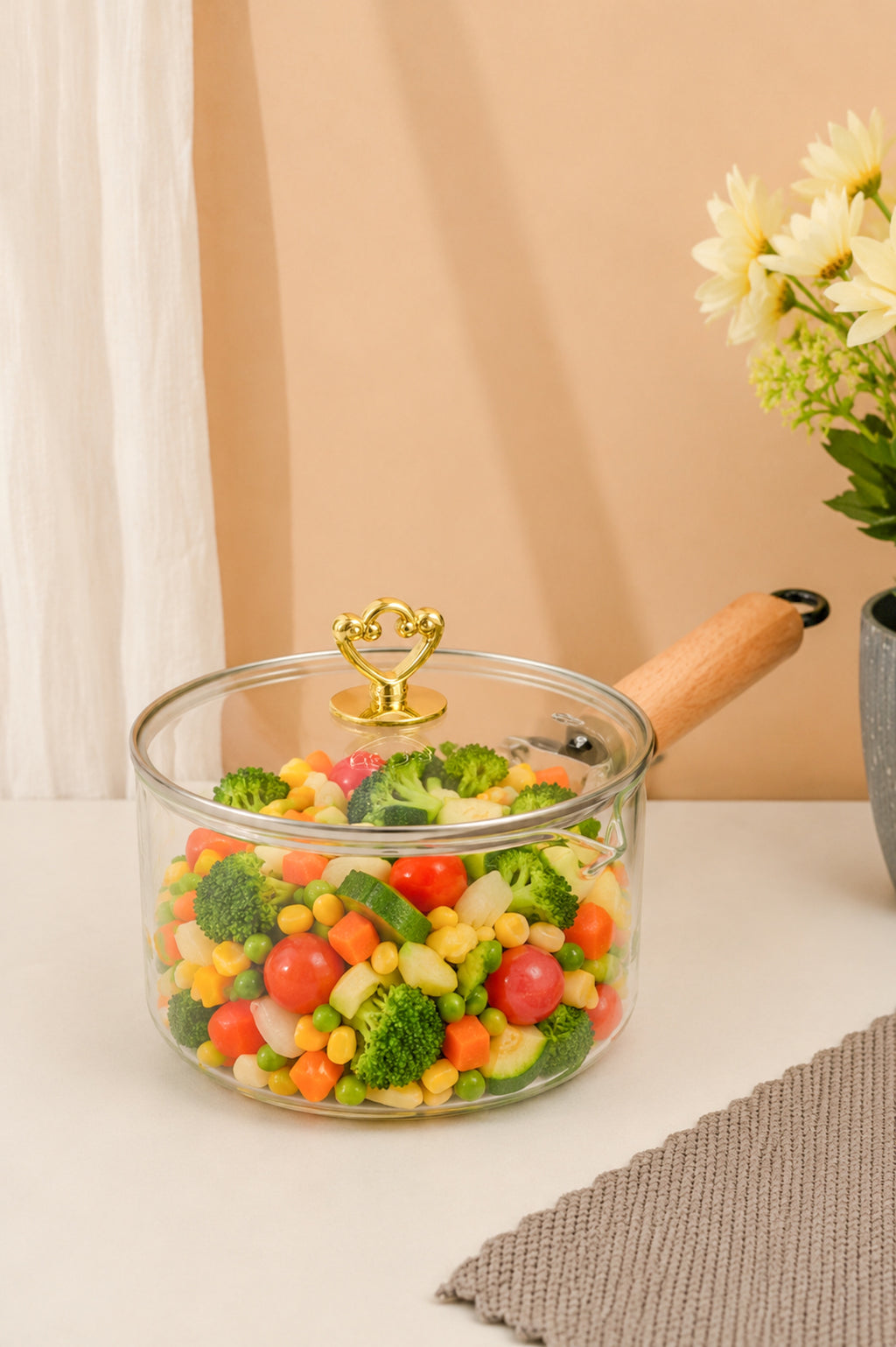 Wippy Borosilicate Glass Pan 1.2 Litre
