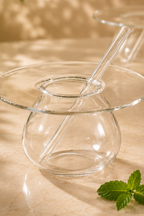 Drinkers Plateau Cocktail Glass with Glass Straw Set of 2 (225ml)