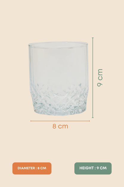 Diamond Rift Whiskey Glass Set of 6 (330ml)