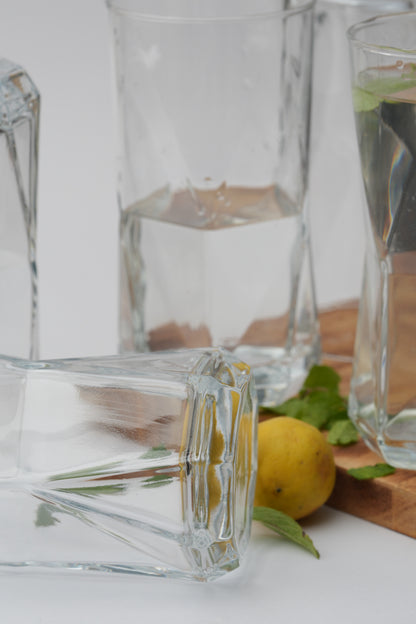 Diamond Twist Glass Set of 6 (440ml)