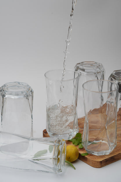 Diamond Twist Glass Set of 6 (440ml)