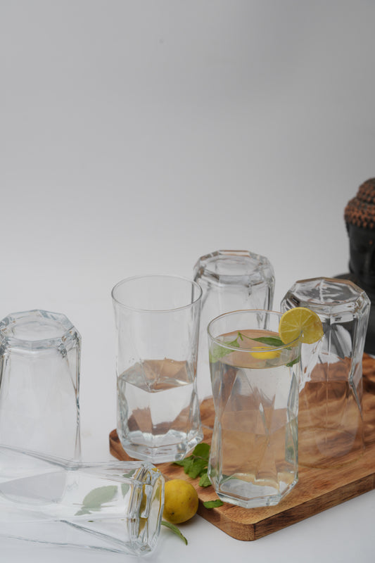 Diamond Twist Glass Set of 6 (440ml)