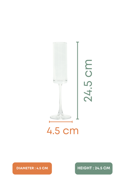 Celeste Flute Cocktail Glass Set of 6 (165ml)