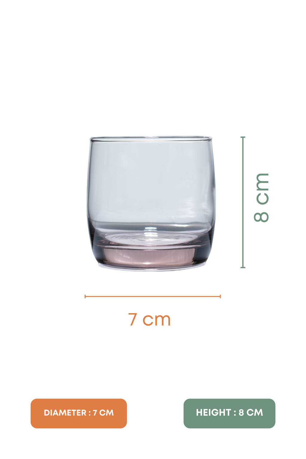 Pink Tint Cocktail Glass Set of 6 (315ml)