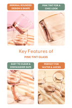 Pink Tint Cocktail Glass Set of 6 (315ml)