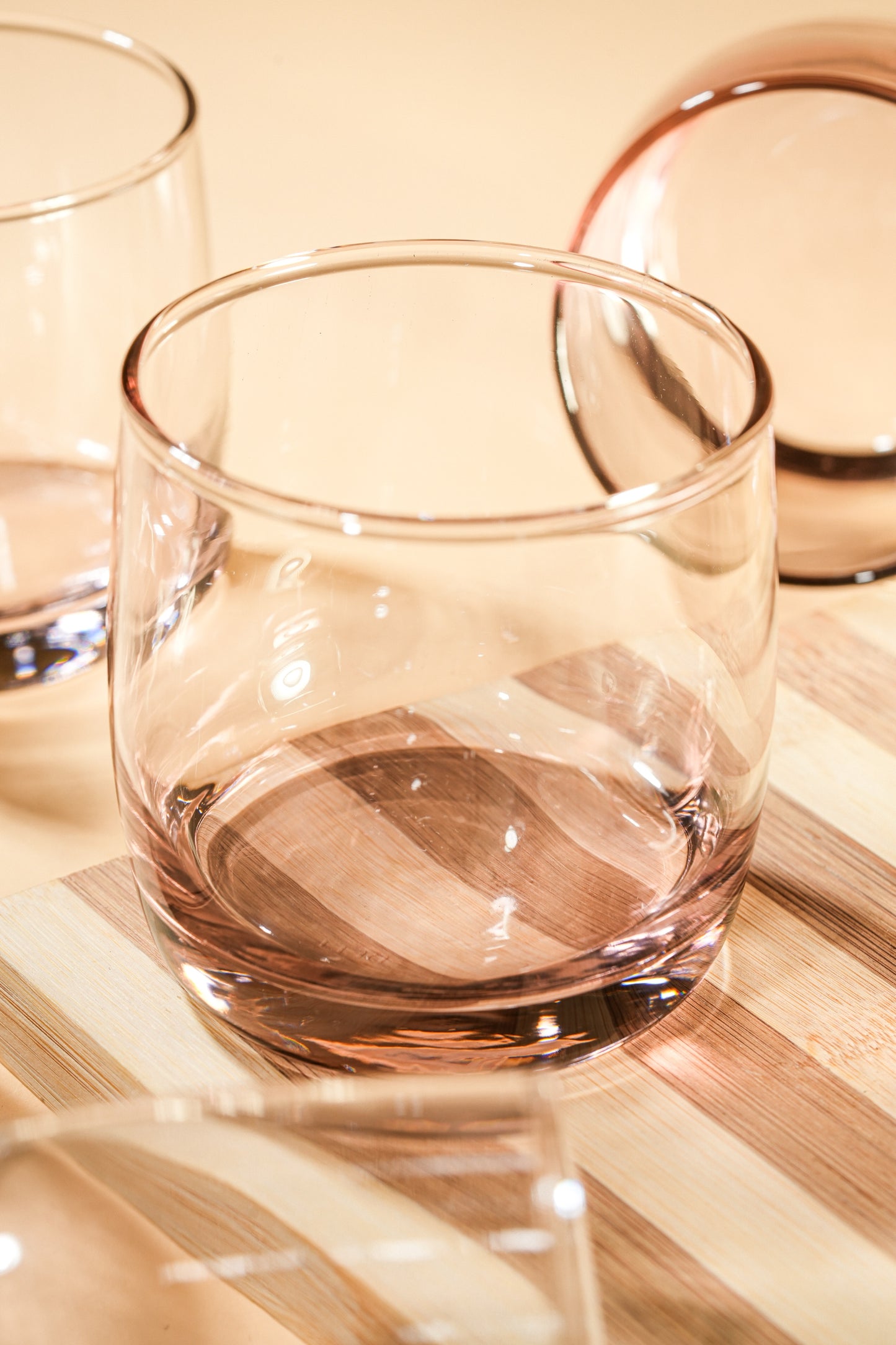 Pink Tint Glass Set of 6 (315ml)