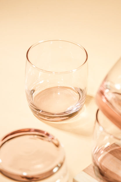 Pink Tint Glass Set of 6 (315ml)