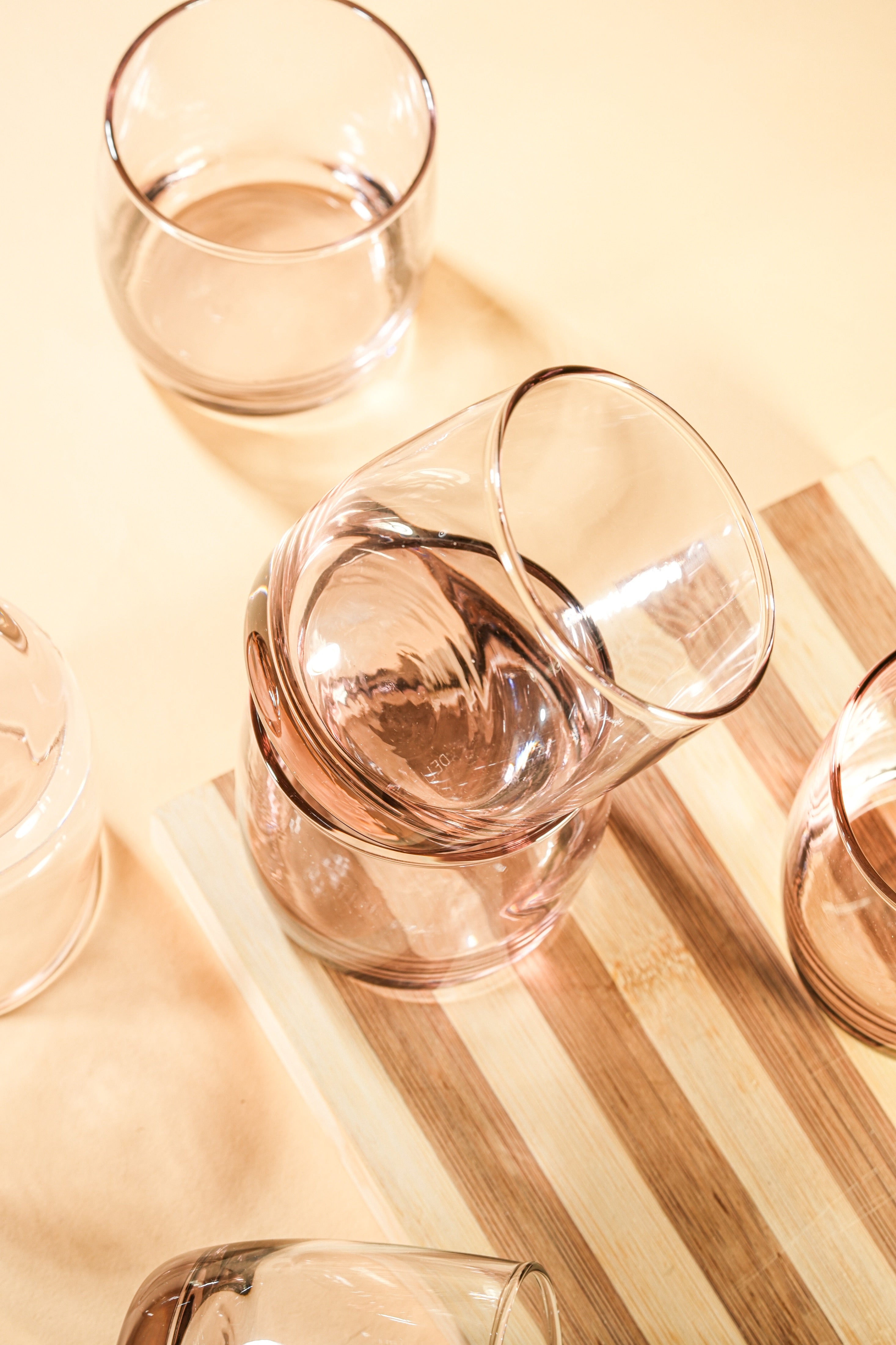 Pink Tint Cocktail Glass Set of 6 (315ml)