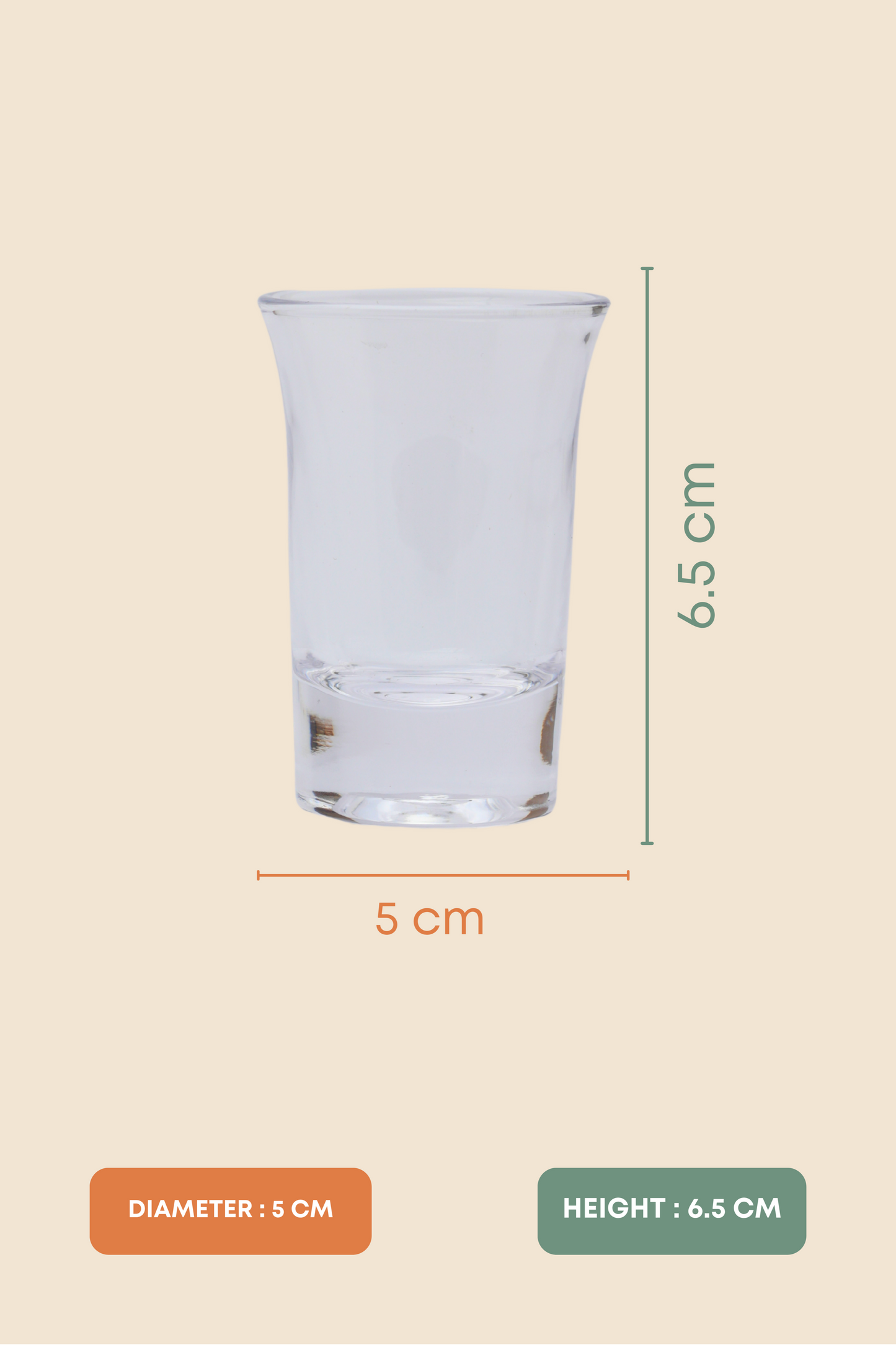 Echo Curve Shot Glass Set of 12 (38ml)