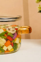 Royal Crown Borosilicate Glass Kadhai / Pot 2 Litre