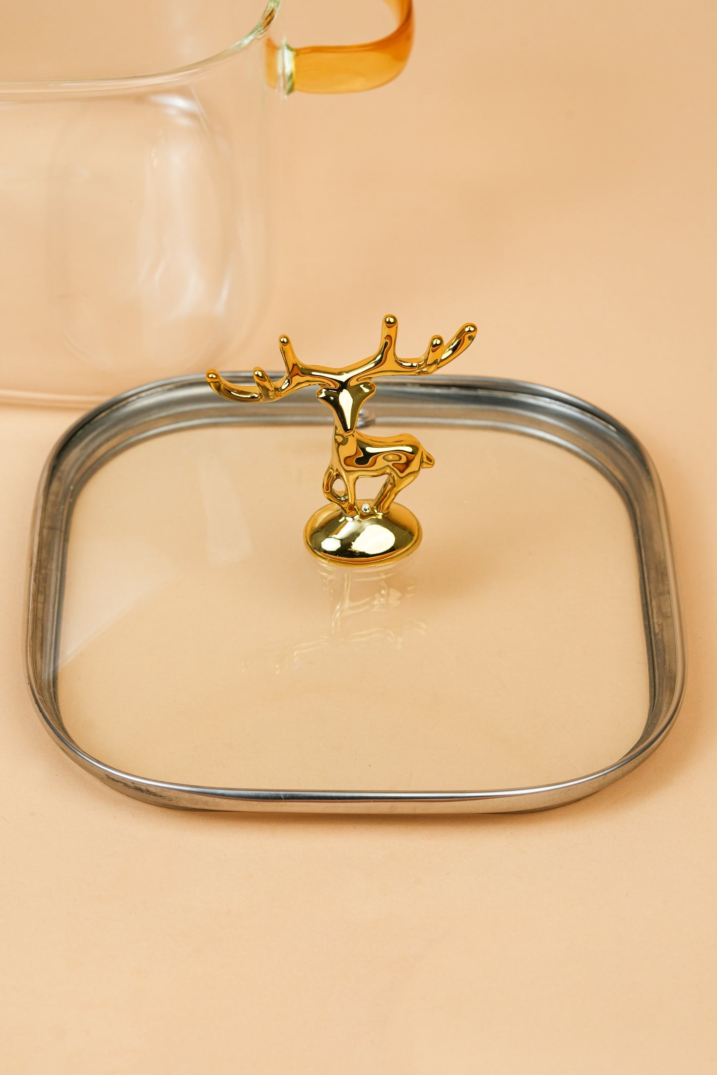 Nordic Crown Borosilicate Glass Kadhai / Pot 2 Litre